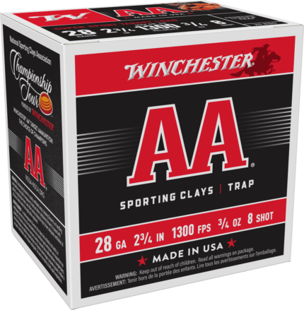 Winchester AA 28 Gauge 2 3/4in 3/4 oz Shotgun Ammunition