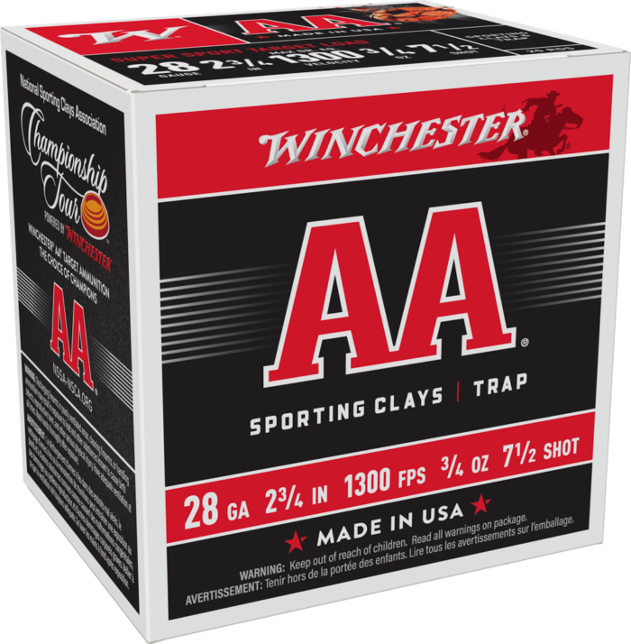 Winchester AA 28 Gauge 3/4 oz 2.75" 1300 ft/s Shotgun Ammunition