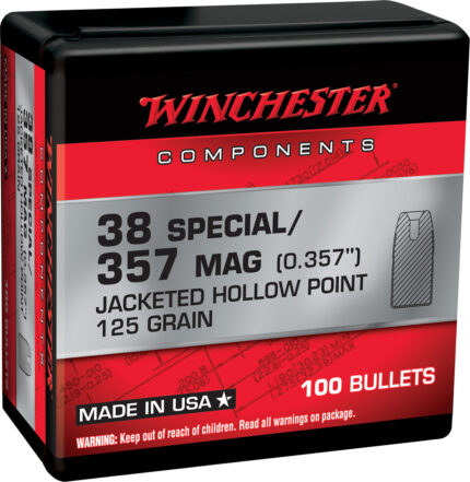 Winchester Ammo Centerfire Handgun Reloading, 38 Special .357, 125 Grain