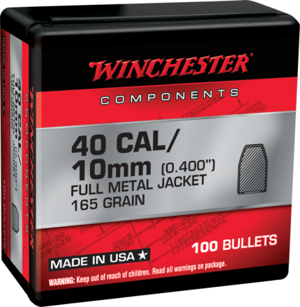 Winchester Ammo Centerfire Handgun Reloading, 45 Cal .451 230 Grain, Full Metal Jacket