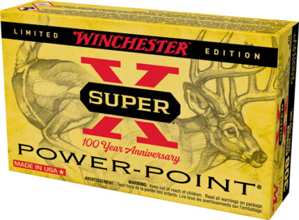 Winchester Ammo Super-X 100th Anniversary .308 Winchester 150 Grain Power-Point Brass Cased Centerfire Rifle Ammunition