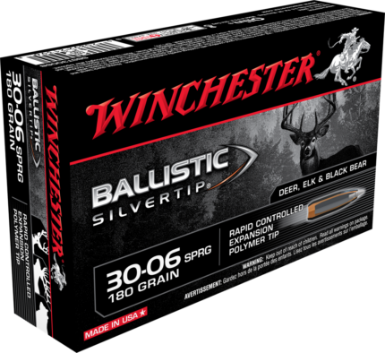 Winchester Ballistic Silvertip .30-06 Springfield 180 grain Fragmenting Polymer Tip Centerfire Rifle Ammunition