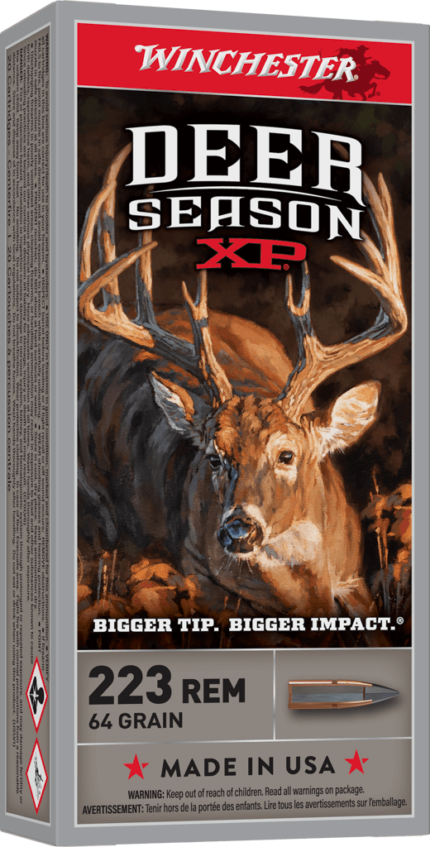 Winchester Deer Season XP .223 Remington 64 grain Extreme Point Polymer Tip Centerfire Rifle Ammunition