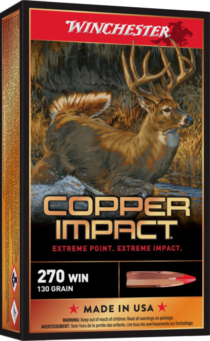 Winchester Deer Season XP Copper Impact .270 130 Grain Copper Extreme Point Centerfire Rifle Ammunition