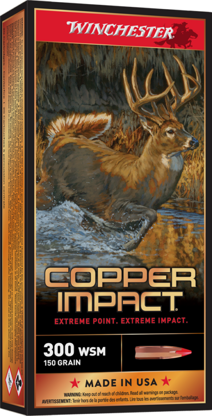 Winchester Deer Season XP Copper Impact .300 Winchester Short Magnum 150 Grain Copper Extreme Point Centerfire Rifle Ammunition