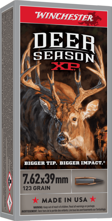 Winchester Deer Season XP LINE EXTENSIONS 7.62x39 mm 123 grain Extreme Point Polymer Tip Centerfire Rifle Ammunition