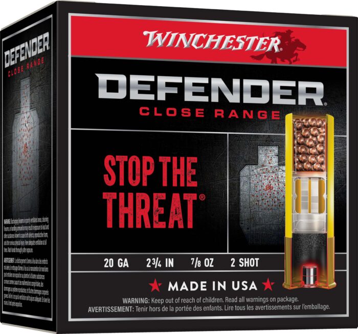 Winchester Defender 20 Gauge 0.87oz 2.75in Size 2 Centerfire Shotgun Shot Ammunition