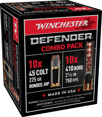 Winchester Defender Handgun 410 Bore 225 grain 2.5" Shotgun Ammunition