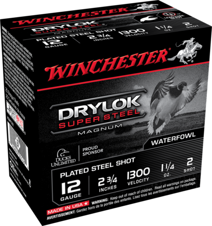 Winchester Drylok Super Steel 12 Gauge 1 1/4 oz 2.75" Shotgun Ammunition
