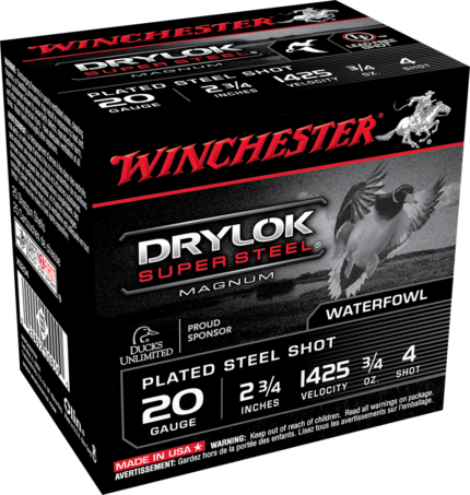 Winchester Drylok Super Steel 20 Gauge 3/4 oz 2.75" Shotgun Ammunition