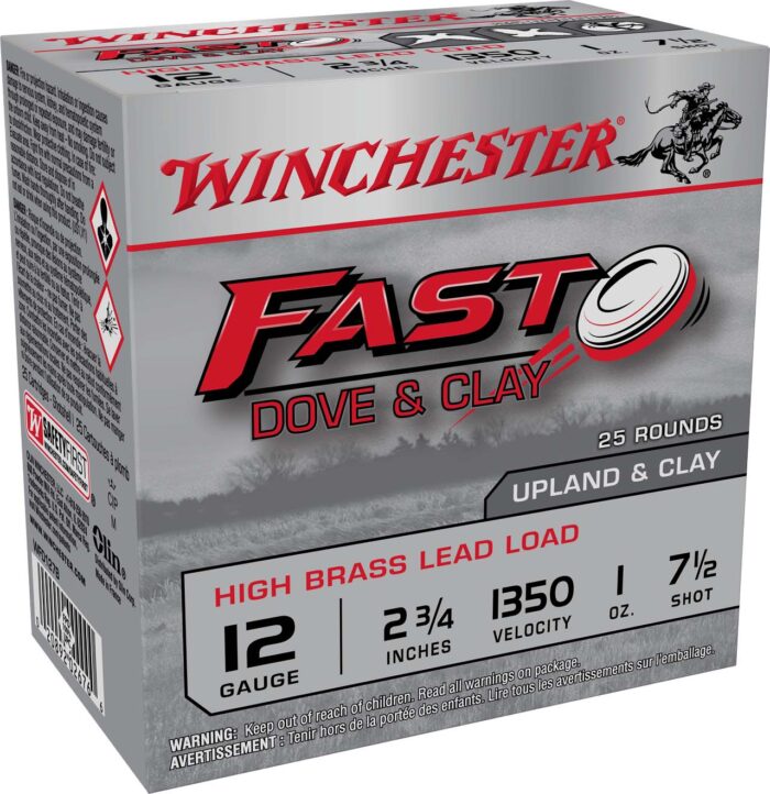 Winchester Fast Dove & Clay High Brass 12 Gauge 1 oz 2.75'' #7.5 Shotgun Ammunition