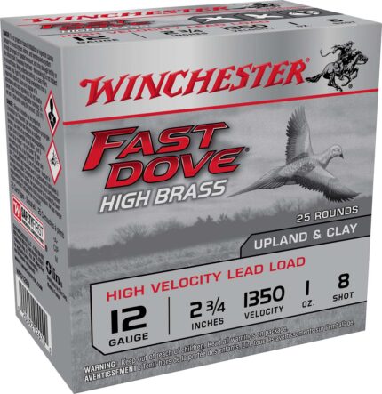 Winchester Fast Dove & Clay High Brass 12 Gauge 1 oz 2.75'' #8 Shotgun Ammunition