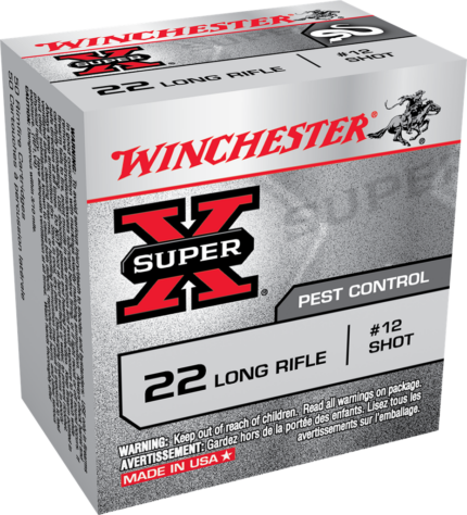 Winchester Pest Control Super-X RIMFIRE .22 Long Rifle 25 grain #12 Shot Rimfire Ammunition