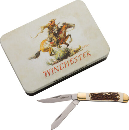 Winchester Stag Trapper Tin Knife
