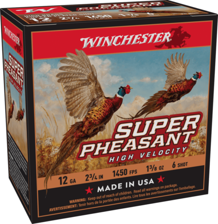 Winchester Super Pheasant 12 Gauge 1 3/8 oz 2.75" 1450 ft/s Shotgun Ammunition