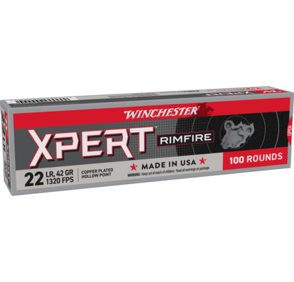 Winchester Super-X .22 Long Rifle 40 Grain Lead Round Nose Brass Cased Ammunition