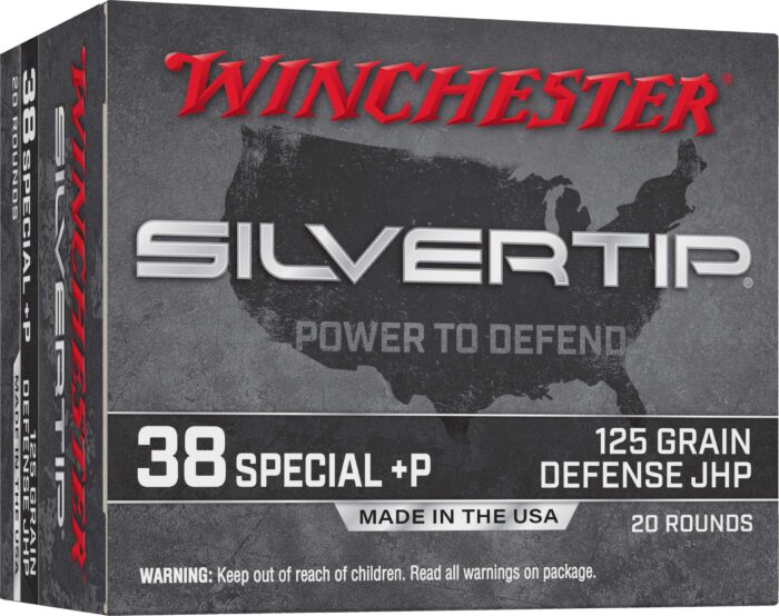 Winchester Super-X .38 Special +P 125 Grain Silvertip Jacketed Hollow Point Pistol Ammunition