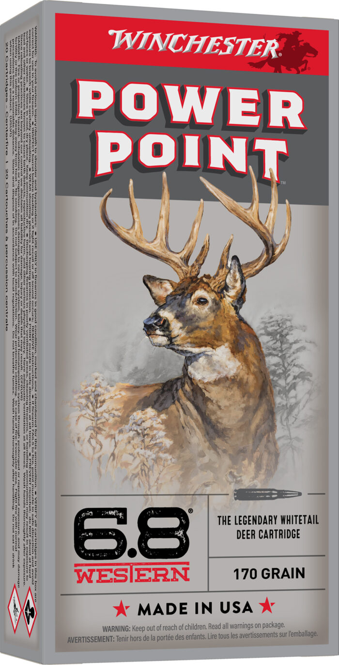 Winchester Super-X 6.8 Western 170 Grain Jacketed Soft Point Centerfire Rifle Ammunition