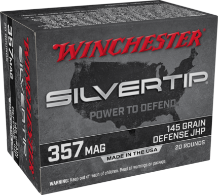 Winchester Super-X Handgun .357 Magnum 145 grain Silvertip Jacketed Hollow Point Centerfire Pistol Ammunition