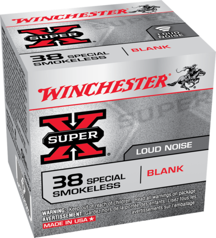 Winchester Super-X Handgun .38 Special 0 grains Smokeless Brass Cased Blanks Ammunition