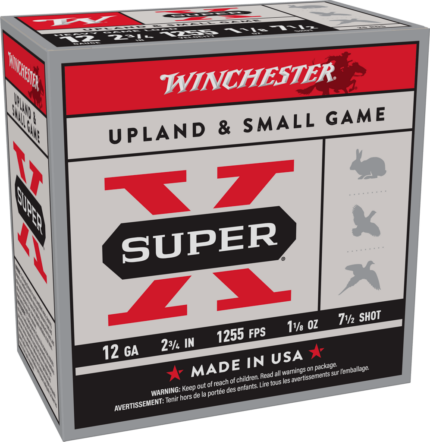 Winchester Super-X Shotshell 12 Gauge 1 1/8 oz 2.75" 1255 ft/s Shotgun Ammunition