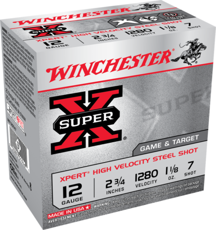 Winchester Super-X Shotshell 12 Gauge 1 1/8 oz 2.75" 1280 ft/s Shotgun Ammunition