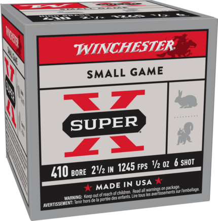 Winchester Super-X Shotshell 410 Bore 1/2 oz 2.5" Shotgun Ammunition