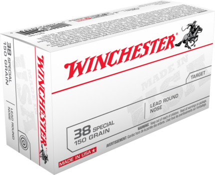 Winchester USA Handgun .38 Special 150 grain Lead Round Nose Centerfire Pistol Ammunition
