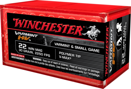 Winchester Varmint HV .22 Winchester Magnum Rimfire 30 grain Polymer Tip Rimfire Ammunition