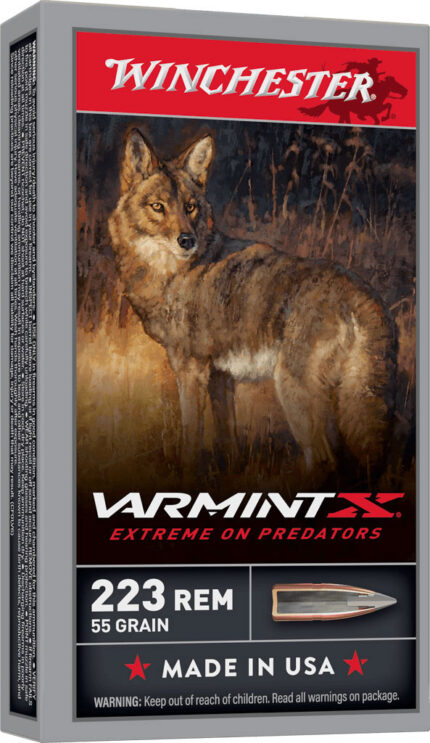 Winchester Varmint X .223Rem 55 Grain Brass Case Centerfire Rifle Ammunition, 20RD BOX