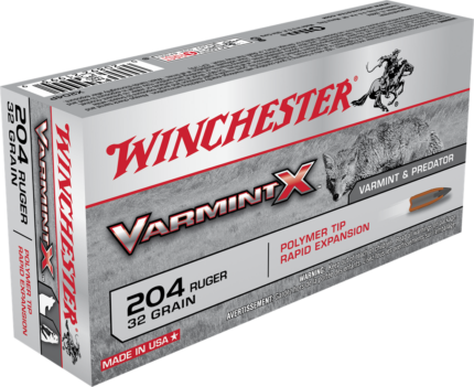 Winchester Varmint X RIFLE .204 Ruger 32 grain Rapid Expansion Polymer Tip Centerfire Rifle Ammunition