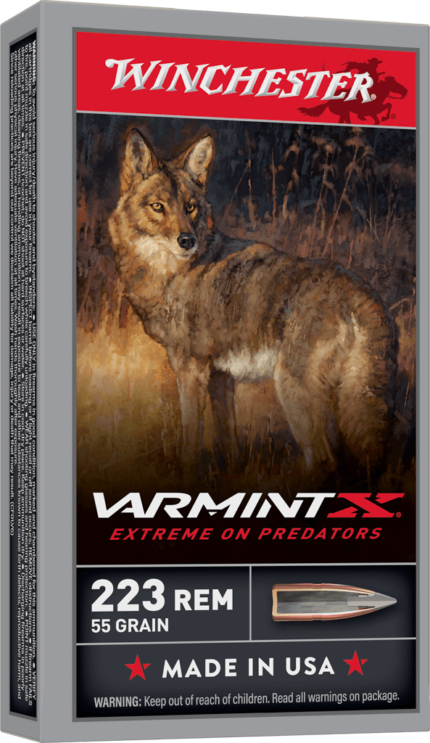 Winchester Varmint X RIFLE .223 Remington 55 grain Rapid Expansion Polymer Tip Centerfire Rifle Ammunition