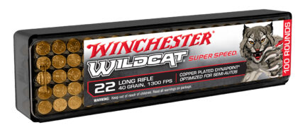Winchester Wildcat Dynapoint Super Speed .22 Long Rifle 40 Grain Rimfire Ammunition