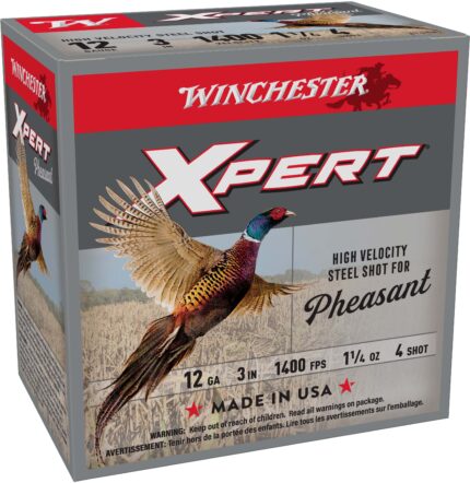 Winchester Xpert Steel 12 Gauge 1.25oz 3in Size 4 Centerfire Shotgun Buckshot Ammunition