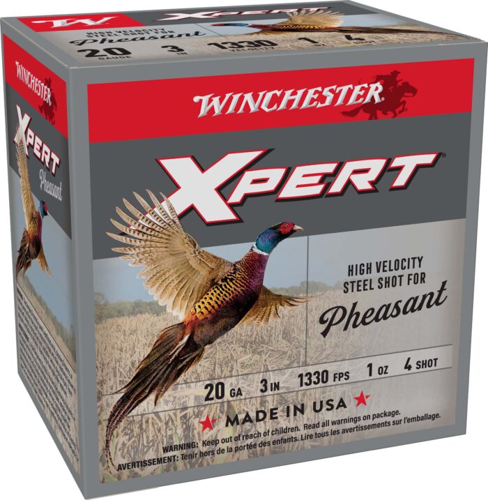 Winchester Xpert Steel Pheasant 20 Gauge 1oz 3in Size 4 Centerfire Shotgun Ammunition